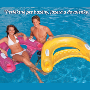 INTEX Nafukovacie sedadlo s držadlami 147 × 99 cm